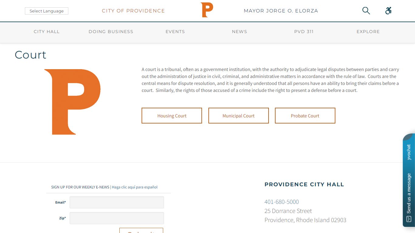 City of Providence Court - City of Providence